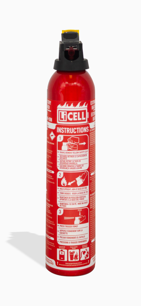 LITHIUM Battery Fire Extinguisher LiCELL - AA500 500ml AVD - - Sea-Fire