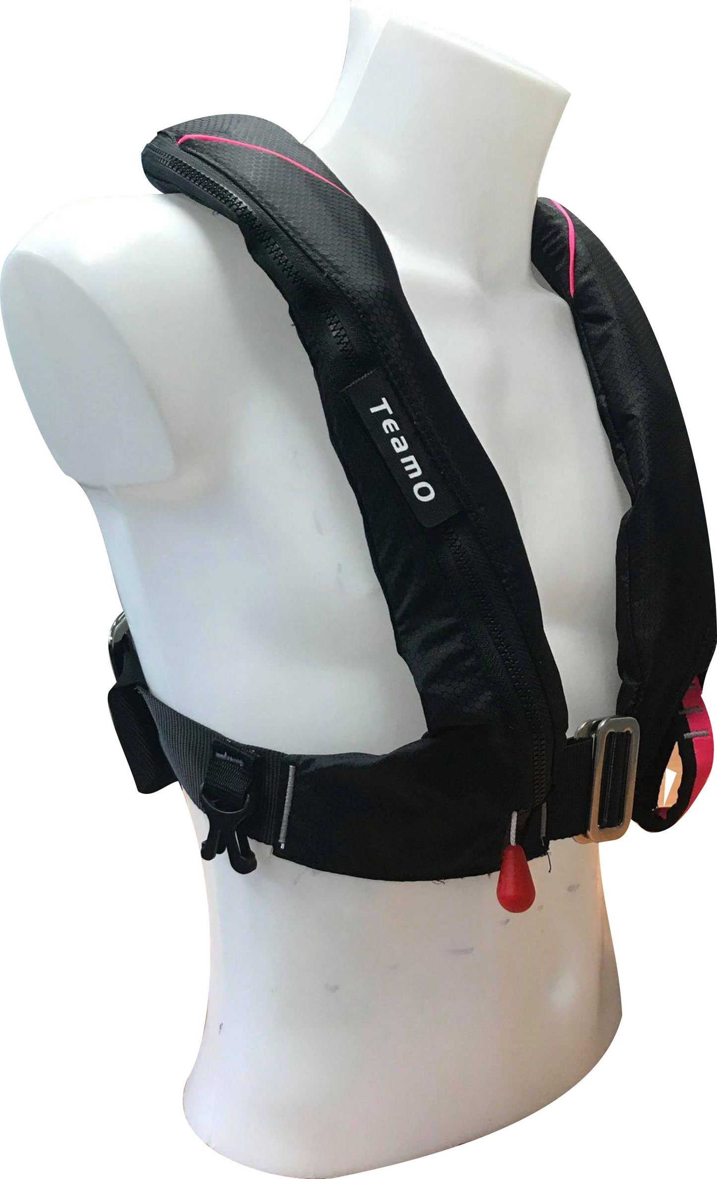 TeamO Marine | 170n Backtow™ Coastal Inflatable PFD | Black/Orange