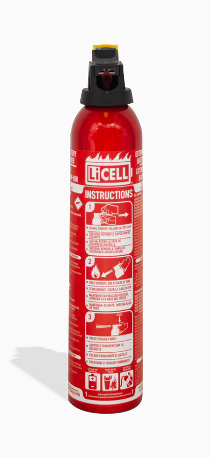 LITHIUM Battery Fire Extinguisher LiCELL -  AA500 500ml AVD - - Sea-Fire