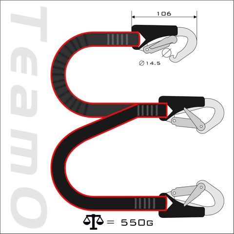 Kru Tethers diagram for TeamO Inflatable PFDs