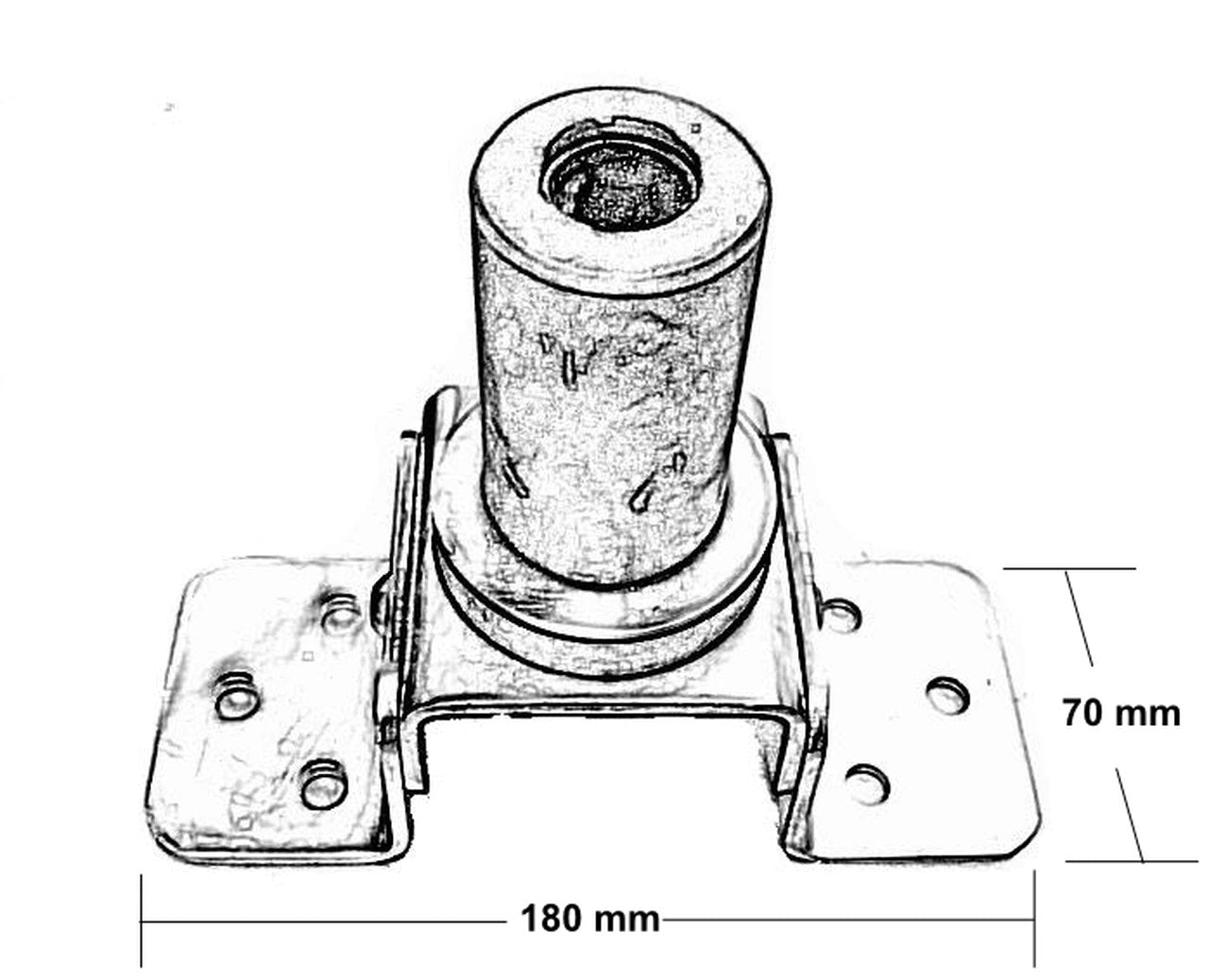 Marine Wind Generator Mounting Pole Hardware Kit