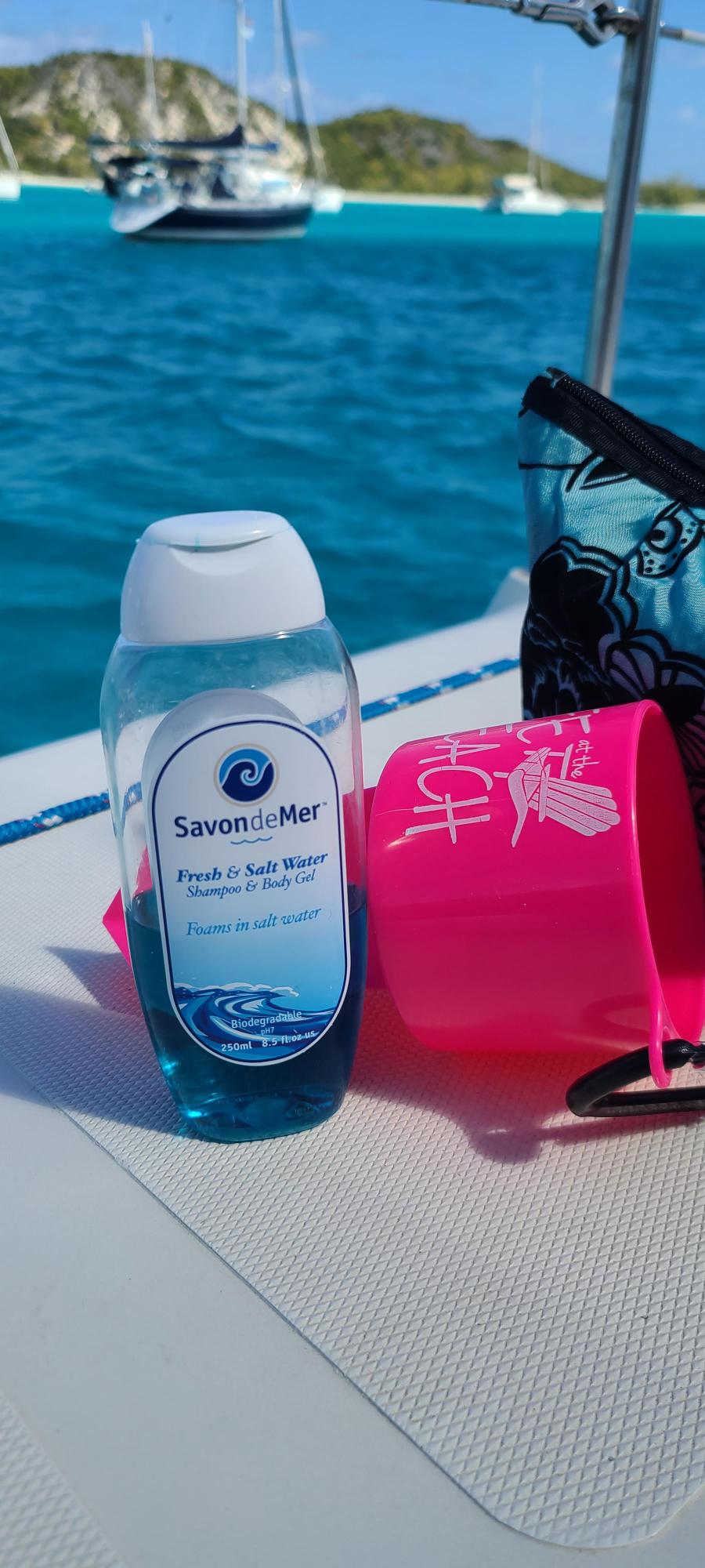 Shampoo for sailors living on a boat.