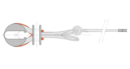 Bowsprit Pulley NUB - Dyneema® Spi 4 Nub® - NODUS FACTORY