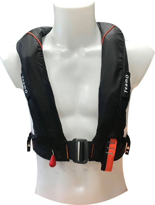 TeamO Coastal Inflatable PFD in Black