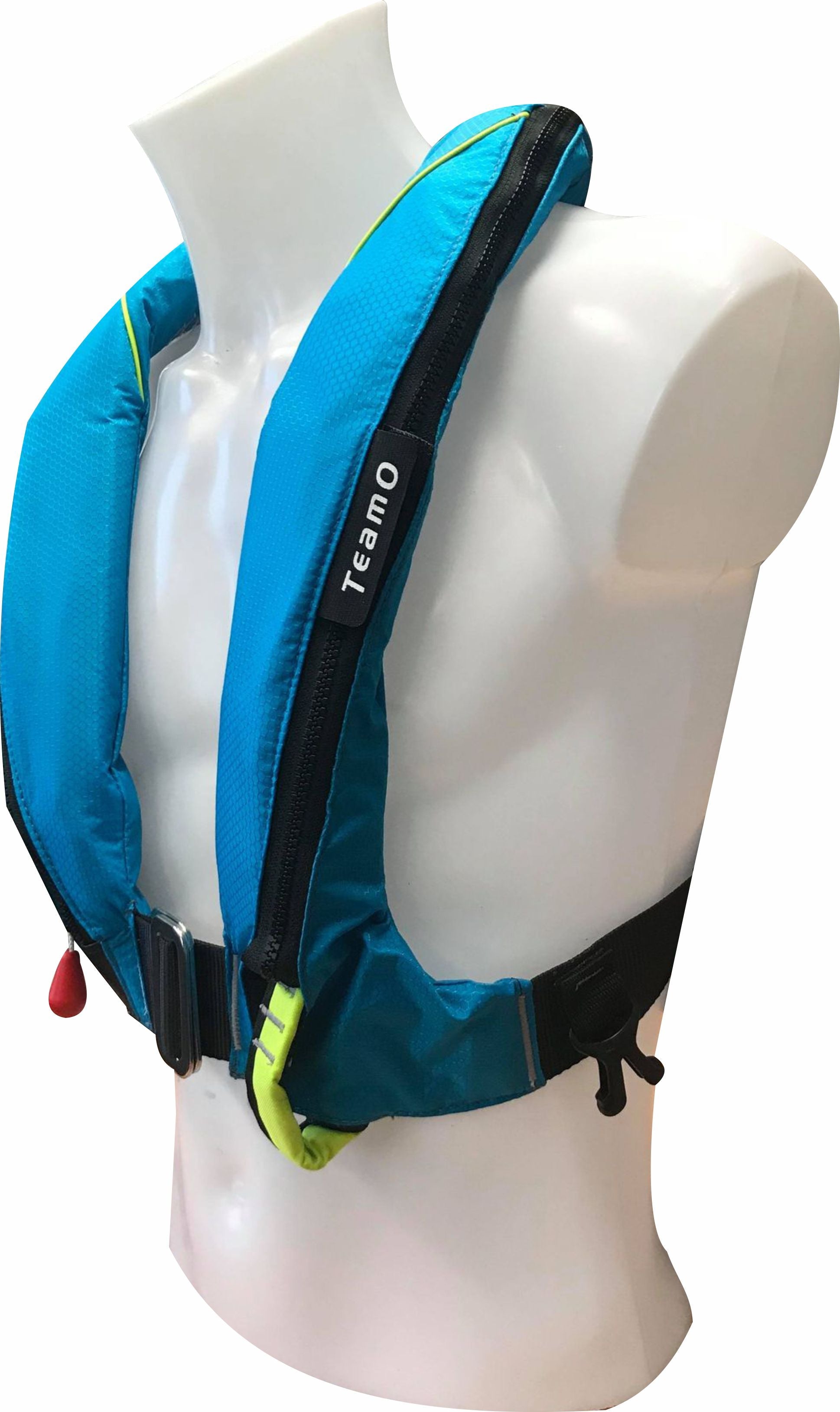 TeamO Coastal Inflatable PFD in Blue side shot