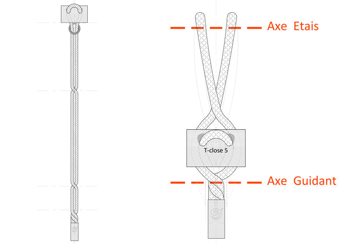 Jib Sail Snap Hook - MF3 - 500kg and 60mm Length - Nodus Factory