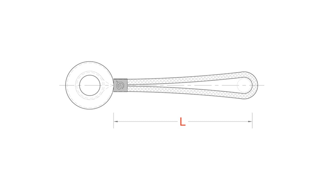 Loop and Ring « Textile Strop with Ring » (Closed Dynamic Ring) - NODUS FACTORY