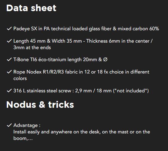 Nodus-Padeye SX® - NODUS FACTORY