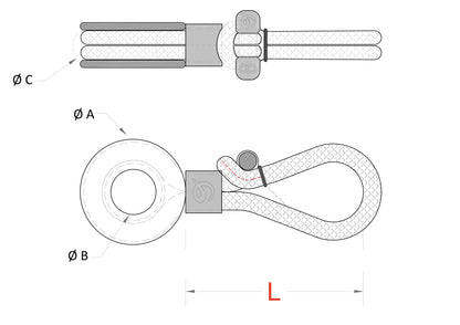 Block-Shackle® Friction Coated Textile - Plug and Sail - Size Options Available - NODUS FACTORY